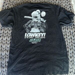 Lowkey! Geeks anime protect ya neck tee size L